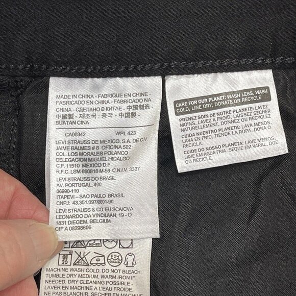 SIGNATURE LEVI STRAUSS 515 Women's Bootcut Jeans W28xL32 Black Denim Mid-Rise - Picture 8 of 15